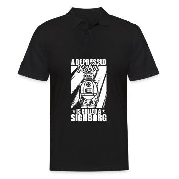 Robotique Ai Robot déprimé - Polo Homme - noir - Devant - Kai (181cm)