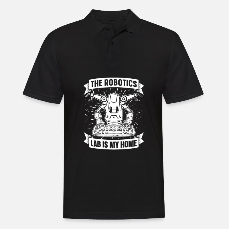 Robotik Ai Roboter Labor - Männer Poloshirt - Schwarz
