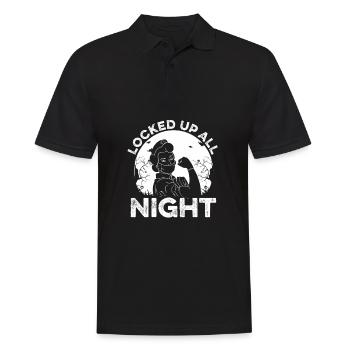 Nurse Night Shift - Men's Polo Shirt - black - Front - Kai (181cm)