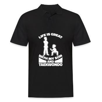 Taekwondo Père Taekwondo - Polo Homme - noir - Devant - Kai (181cm)