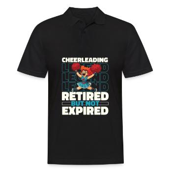 Cheerleader Retired Cheerleading - Men's Polo Shirt - black - Front - Kai (181cm)