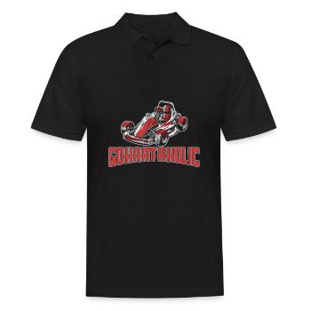 Go Kart Karting Karting Karting Driver Funny - Men's Polo Shirt - black - Front - Kai (181cm)