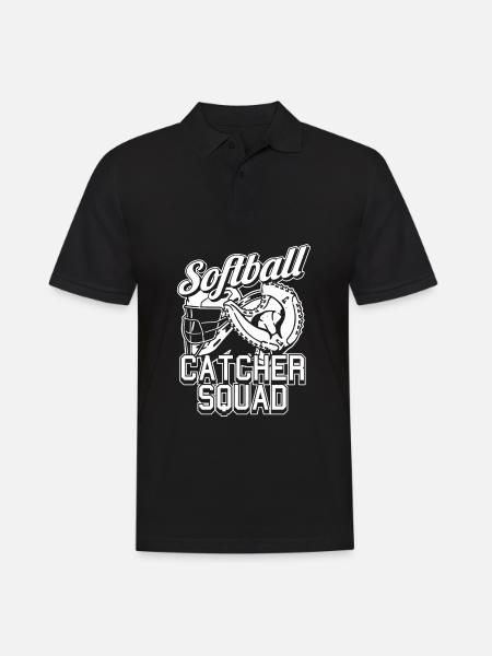 Softball Squad - Men's Polo Shirt - black
