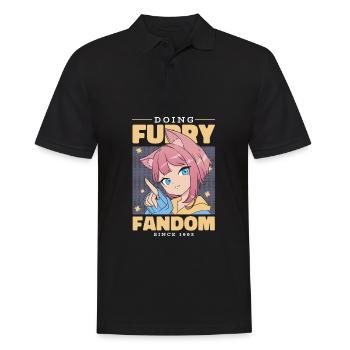 Furry Fandom Fursuits Funny - Men's Polo Shirt - black - Front - Kai (181cm)