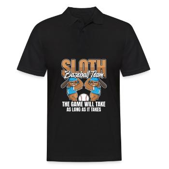 Sloth Team Sloth Baseball - Polo Homme - noir - Devant - Kai (181cm)