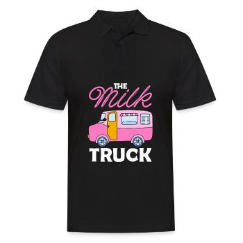 Lait de vache Mignon chariot à lait - Polo Homme - noir - Devant - Kai (181cm)