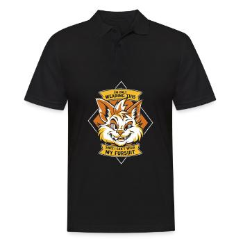 Furry Fandom Fursuits - Polo Homme - noir - Devant - Kai (181cm)
