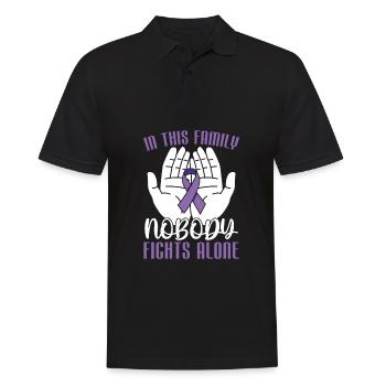 Fibromyalgie Rheuma Familie - Männer Poloshirt - Schwarz - Vorne - Kai (181cm)