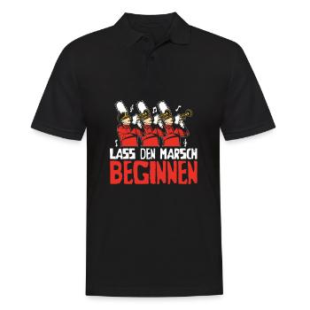 Fanfahrzug Spielmannzug Witzig - Men's Polo Shirt - black - Front - Kai (181cm)