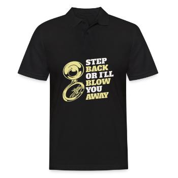 Fanfare procession tuba - Men's Polo Shirt - black - Front - Kai (181cm)