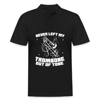 Spielmannszug Trombone Funny - Men's Polo Shirt - black - Front - Kai (181cm)