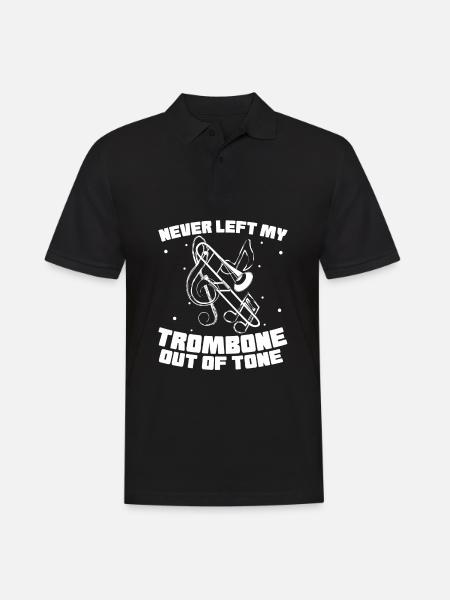 Spielmannszug Trombone Funny - Men's Polo Shirt - black