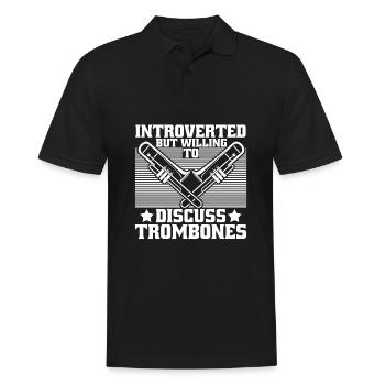 fanfare trombone introvertis - Polo Homme - noir - Devant - Kai (181cm)