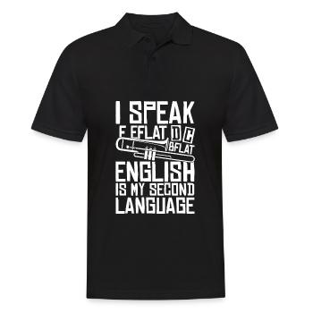 Spielmannszug Posaune Lustig - Männer Poloshirt - Schwarz - Vorne - Kai (181cm)