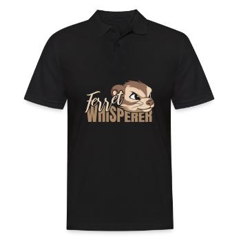 Putois furet mignon - Polo Homme - noir - Devant - Kai (181cm)