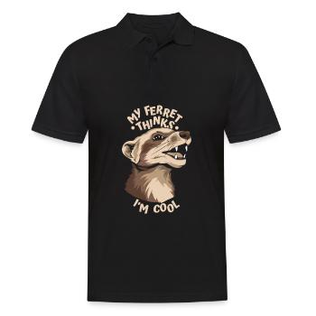 Ferret Iltis Cool - Polo Homme - noir - Devant - Kai (181cm)