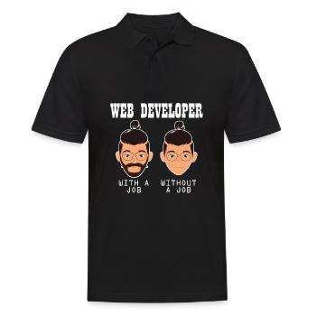 Web Entwickler Webdeveloper Witzig - Männer Poloshirt - Schwarz - Vorne - Kai (181cm)