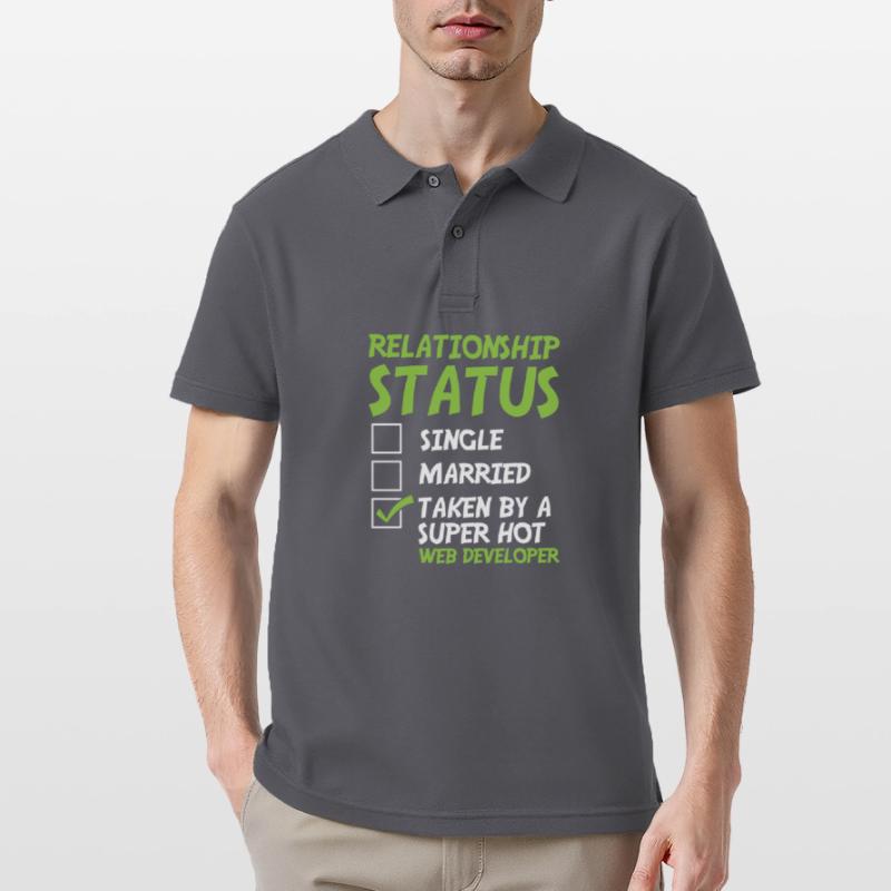 Web Developer Web Developer Funny Men's Polo Shirt