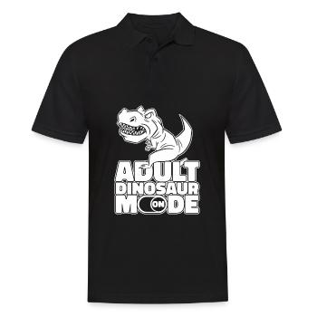 Dinosaurier Modus An Erwachsener Dinosaurier - Männer Poloshirt - Schwarz - Vorne - Kai (181cm)