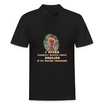 Rennrad Radsport Radsportler Lustig - Männer Poloshirt - Schwarz - Vorne - Kai (181cm)
