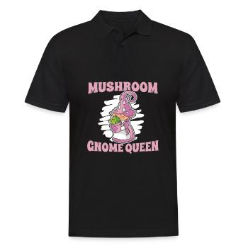 Cueillette de champignons Reine Champignon Nain - Polo Homme - noir - Devant - Kai (181cm)