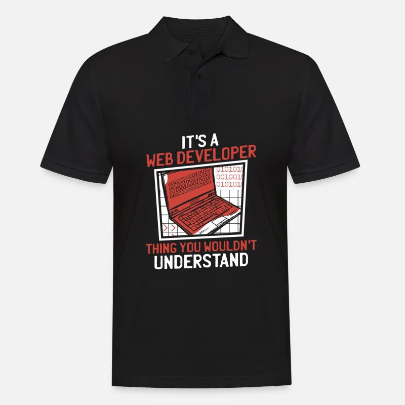 Web Developer Web Developer Funny - Men's Polo Shirt - black