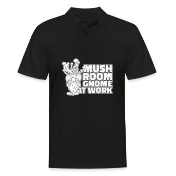 Mushroom pickers Mushrooms Mushroom dwarf - Men's Polo Shirt - black - Front - Kai (181cm)