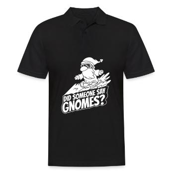 Cueilleurs de champignons Champignons Ski Nain de champignons - Polo Homme - noir - Devant - Kai (181cm)