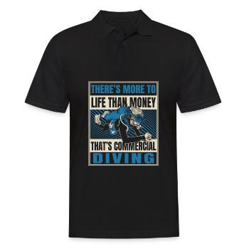 Tauchen Taucher Kommerzielles Tauchen - Männer Poloshirt - Schwarz - Vorne - Kai (181cm)