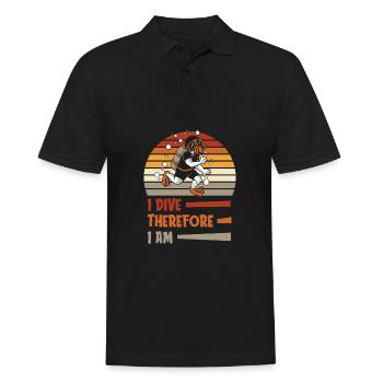 Tauchen Taucher Kommerzielles Tauchen - Männer Poloshirt - Schwarz - Vorne - Kai (181cm)
