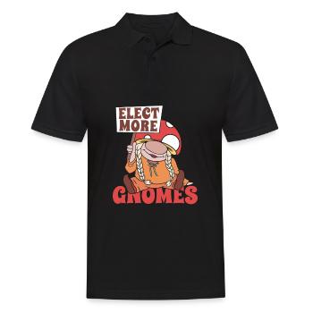 Cueilleurs de champignons Champignons Gnome Nain de champignons - Polo Homme - noir - Devant - Kai (181cm)