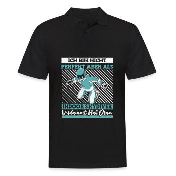 Le parachutisme intérieur à son meilleur - Polo Homme - noir - Devant - Kai (181cm)