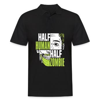 Zombie Halloween Cool - Männer Poloshirt - Schwarz - Vorne - Kai (181cm)