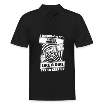 Whisky Whiskey - Männer Poloshirt - Schwarz - Vorne - Kai (181cm)