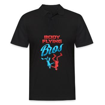 Indoor Skydiving Cool Indoor Fallschirmspringen - Men's Polo Shirt - black - Front - Kai (181cm)