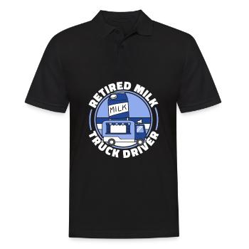 Retired Cow Milk Milk Wagon - Men's Polo Shirt - black - Front - Kai (181cm)