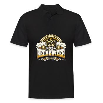 Craft Beer Beer Craft Beer Funny Beergineer - Men's Polo Shirt - black - Front - Kai (181cm)