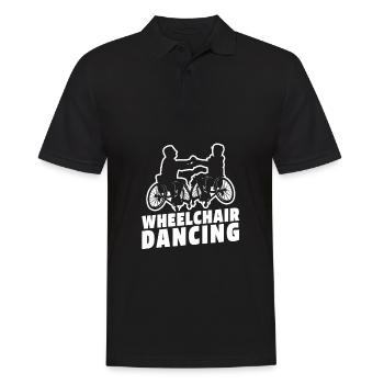 Danseur dansant en fauteuil roulant - Polo Homme - noir - Devant - Kai (181cm)