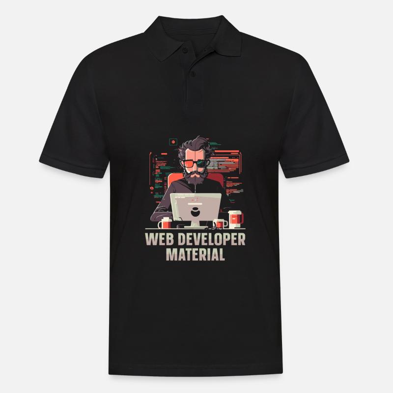 Web Entwickler Webdeveloper Cool - Männer Poloshirt - Schwarz