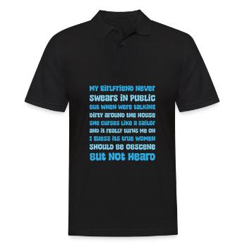 Sailing Sailor Sailboat Funny - Men's Polo Shirt - black - Front - Kai (181cm)