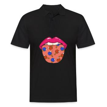 Table Tennis Ping-Pong Cool - Men's Polo Shirt - black - Front - Kai (181cm)