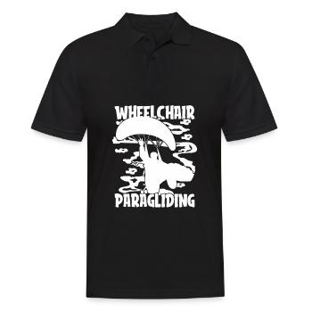 Paragliding Paragliding Wheelchair - Men's Polo Shirt - black - Front - Kai (181cm)