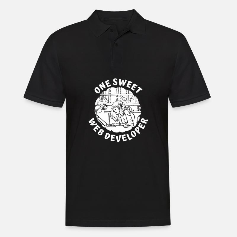 Web Entwickler Webdeveloper - Männer Poloshirt - Schwarz