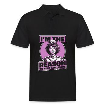 Fanfahrenzug Spielmannszug Mutter - Männer Poloshirt - Schwarz - Vorne - Kai (181cm)
