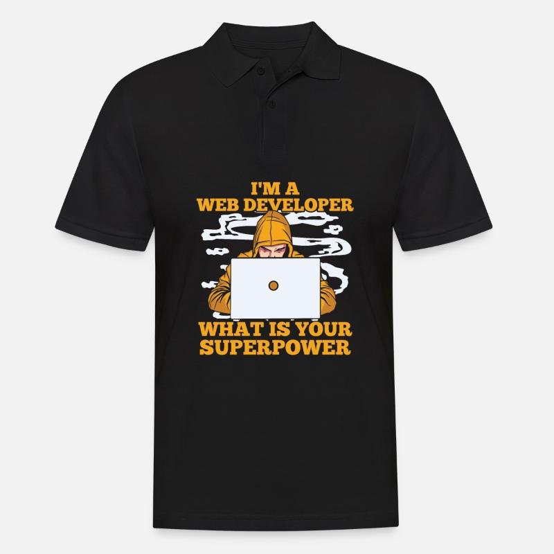 Web Entwickler Webdeveloper Zool - Männer Poloshirt - Schwarz