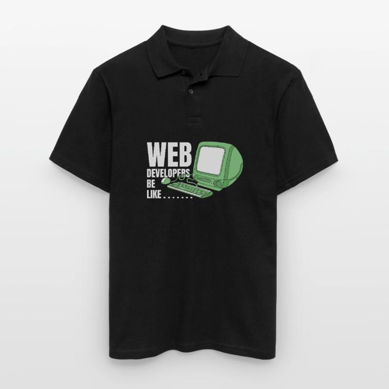 Web Developer Web Developer Funny Men's Polo Shirt
