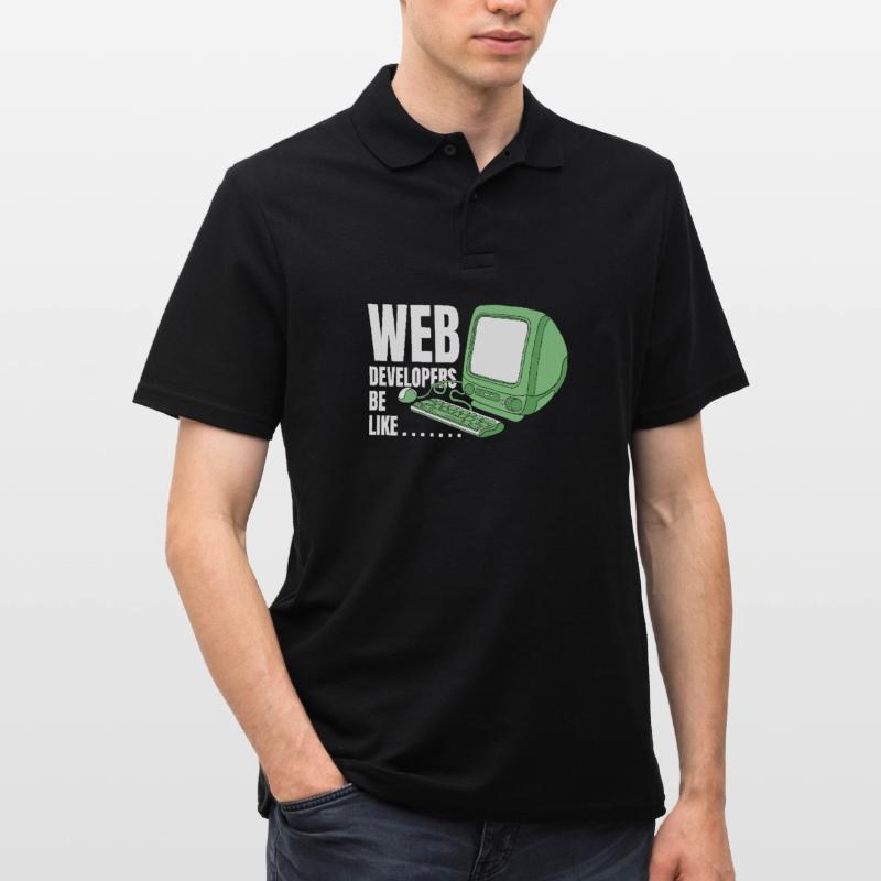 Web Developer Web Developer Funny Men's Polo Shirt