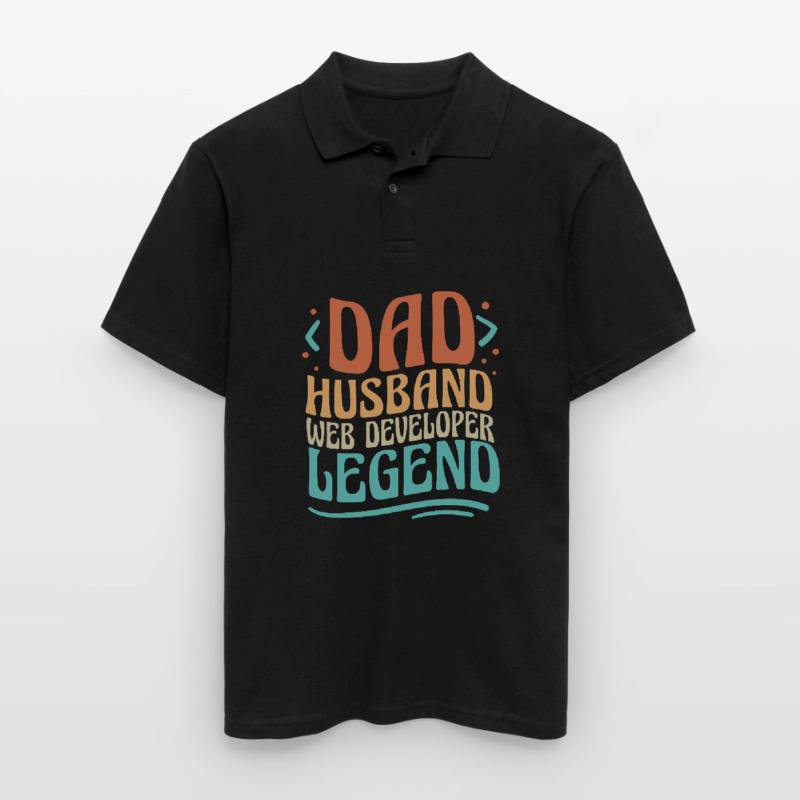 Web Developer Web Developer Father Men's Polo Shirt