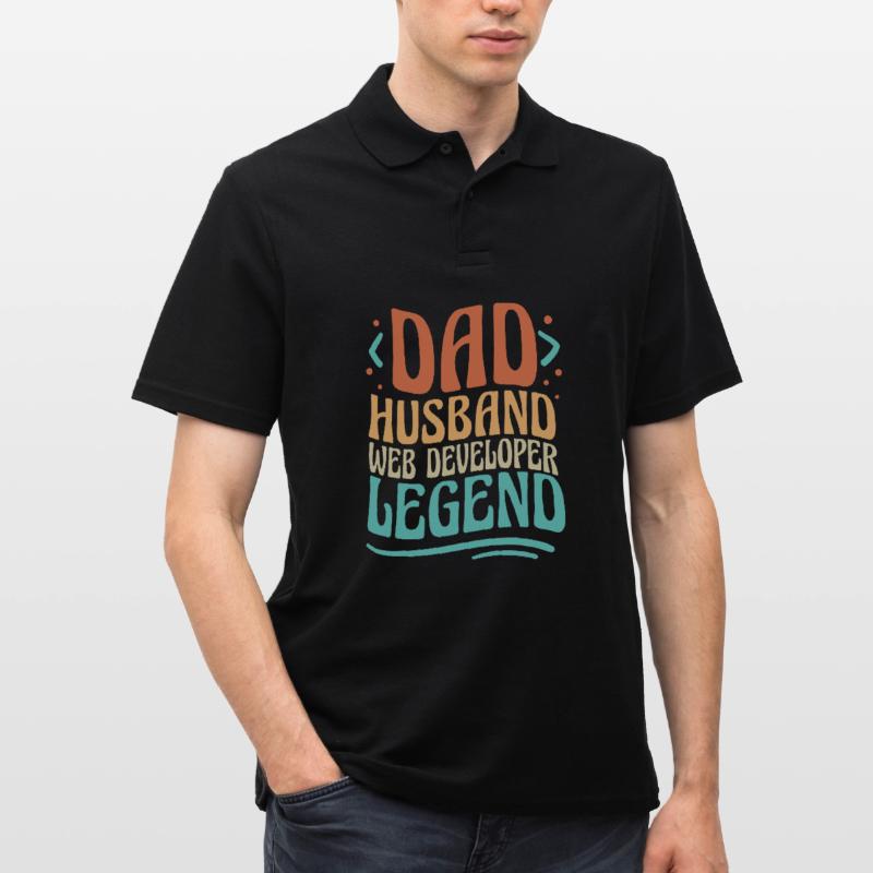 Web Developer Web Developer Father Men's Polo Shirt
