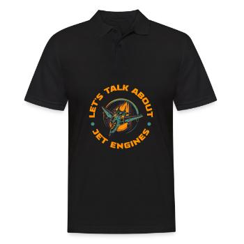 Flugzeug Mechaniker Cool - Männer Poloshirt - Schwarz - Vorne - Kai (181cm)